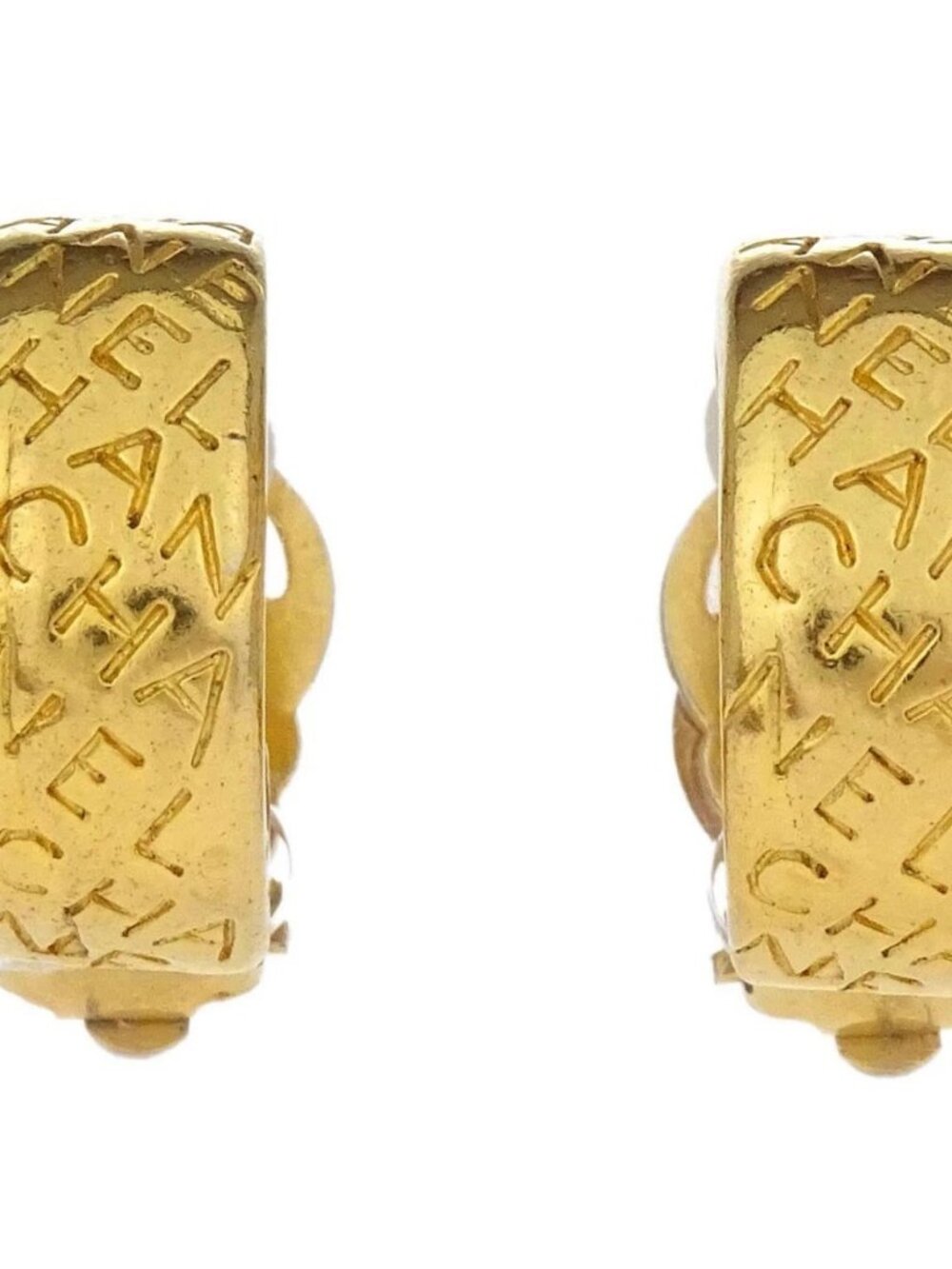 Chanel Hoop Clip-On Earrings Gold 179291